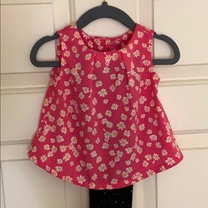 Old Navy Baby 12-18mo Pink Floral Tank Top